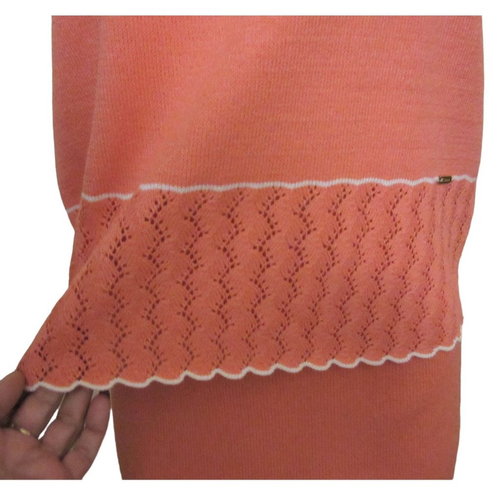 New w Tags, St John Sport Knit Coral Skirt and Matching Top in SZ 4 or Small - Picture 3 of 11